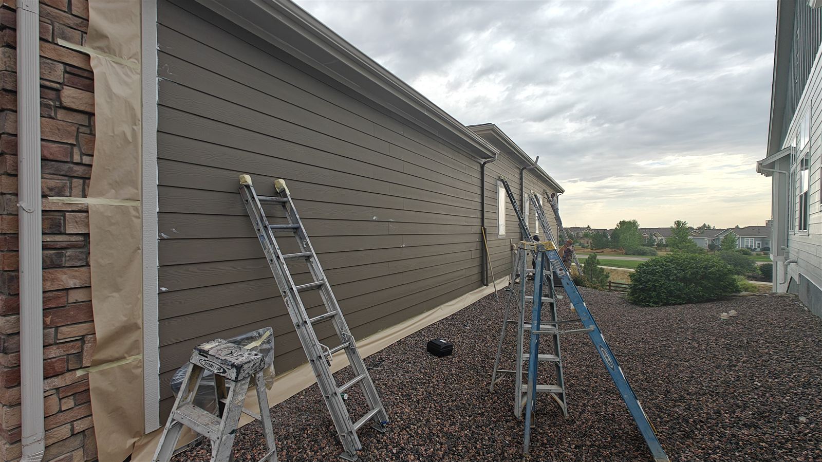 Repainted home exterior in the Denver metro area